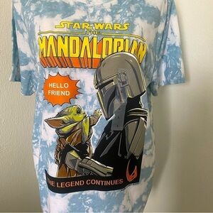 Old Navy Star Wars The Mandalorian Graphic T-Shirt Tye-Dye Size Large NWT